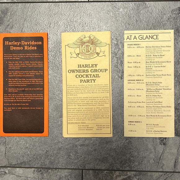 HARLEY DAVIDSON  1982 1983 1984 Bike Week Activities Guide’s excellent condition - Picture 8 of 8